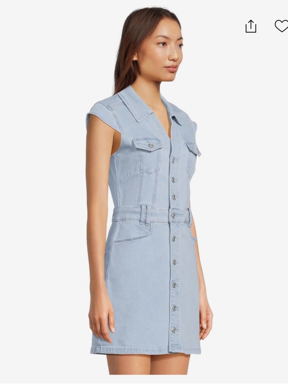 NWT Paige Jaxsyn Denim Dress Jolene Pocket Tayla - Picture 6 of 9